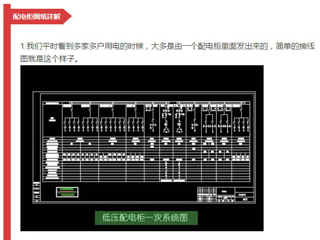 细节配电柜型号和图纸，请参见！